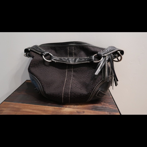 Black Coach Purse - Picture 3 of 7